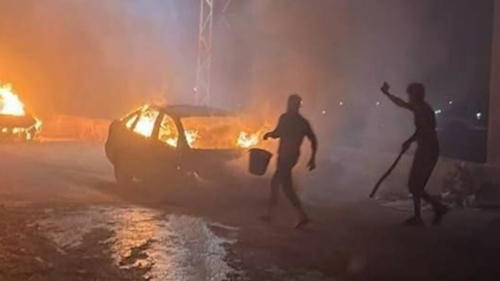Vehicles Ablaze Following Alleged Settler Incident in West Bank